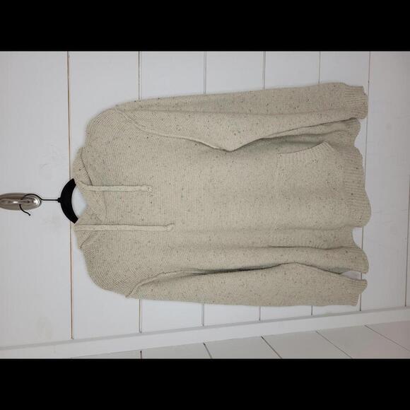 American Eagle Outfitters XXL cream hooded pullover with kangaroo pocket - Picture 1 of 5